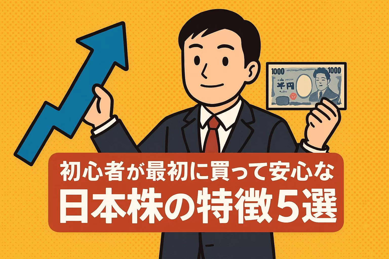 初心者が最初に買って安心な日本株の特徴5選