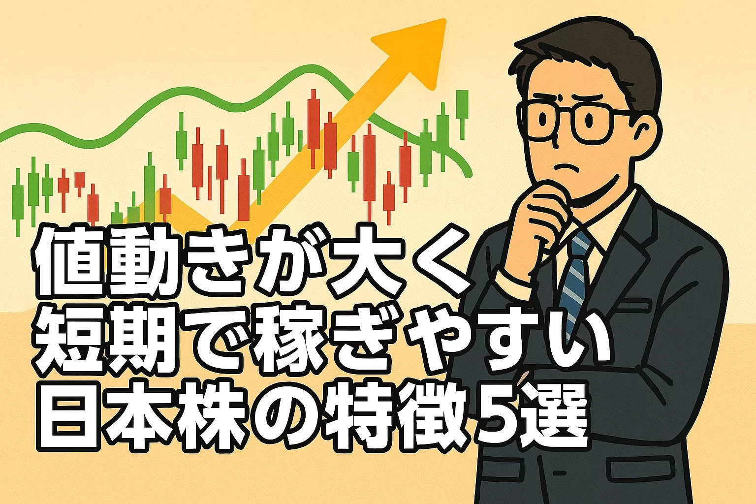 値動きが大きく短期で稼ぎやすい日本株の特徴5選