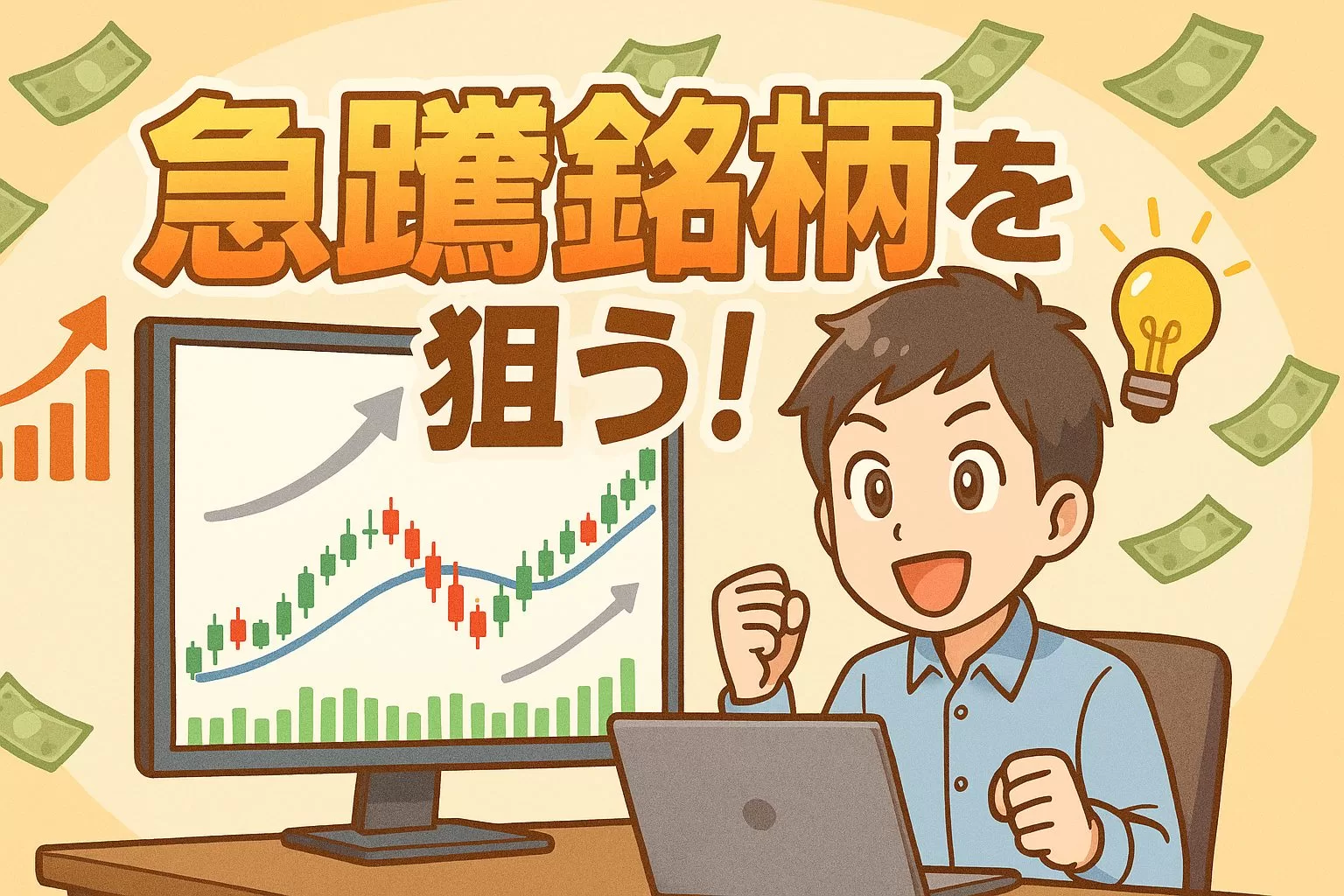 日本株で急騰銘柄を狙う!初心者でもできるスクリーニング術