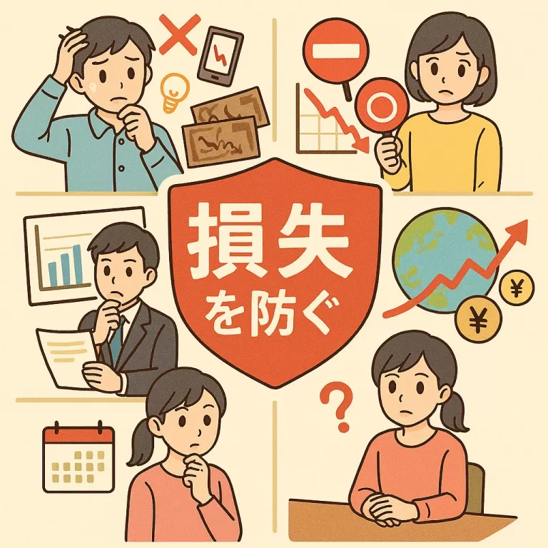 日本株投資で大きな損失を防ぐための注意点5選