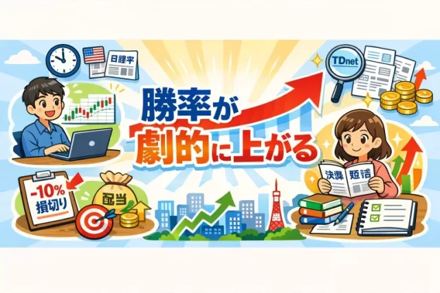 日本株投資の勝率が劇的に上がる習慣とは? 初心者が真似すべき行動