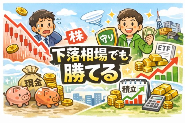 日本株が下落するときに勝てる投資術5選【初心者でも再現可能】