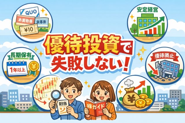 日本株の優待投資で失敗しない！初心者がまず見るべき5つの指標