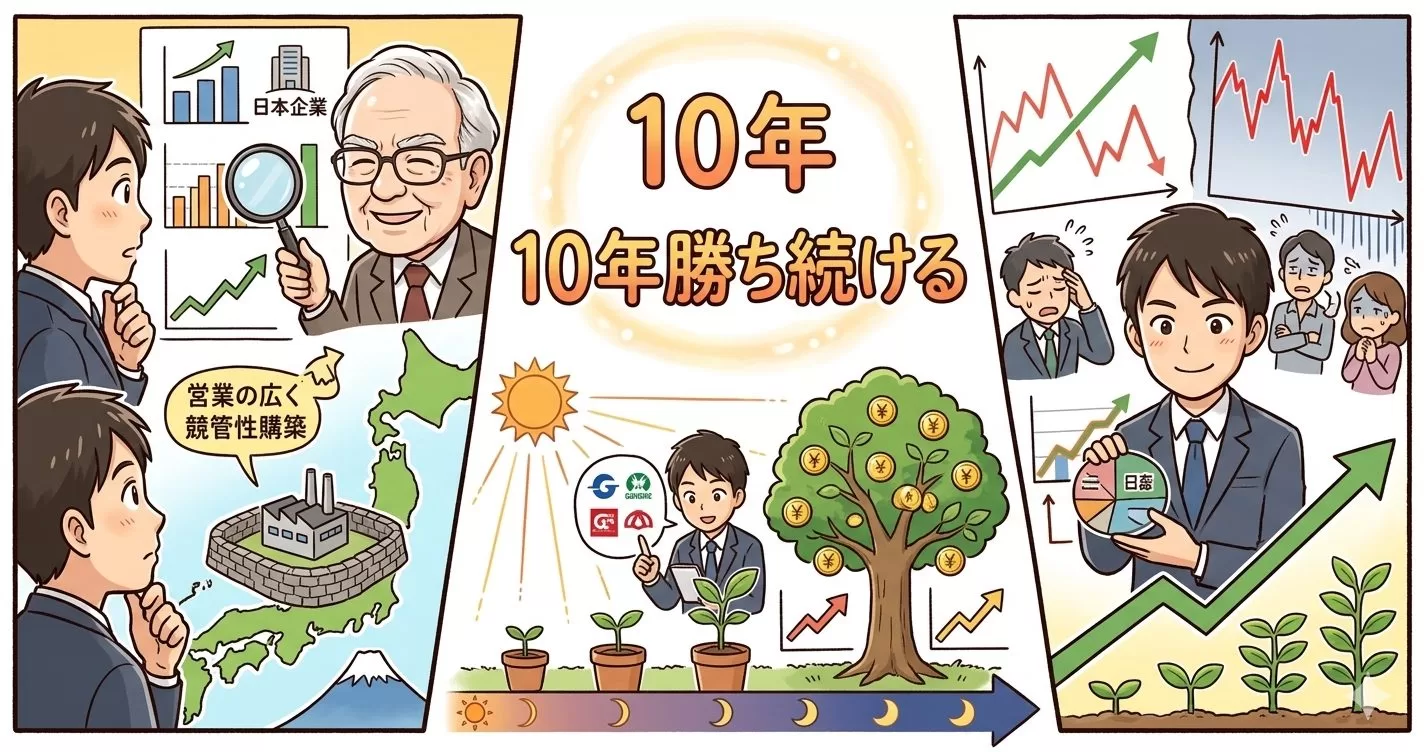 10年勝ち続けるためのバフェット流日本株選びと具体的トレーニング