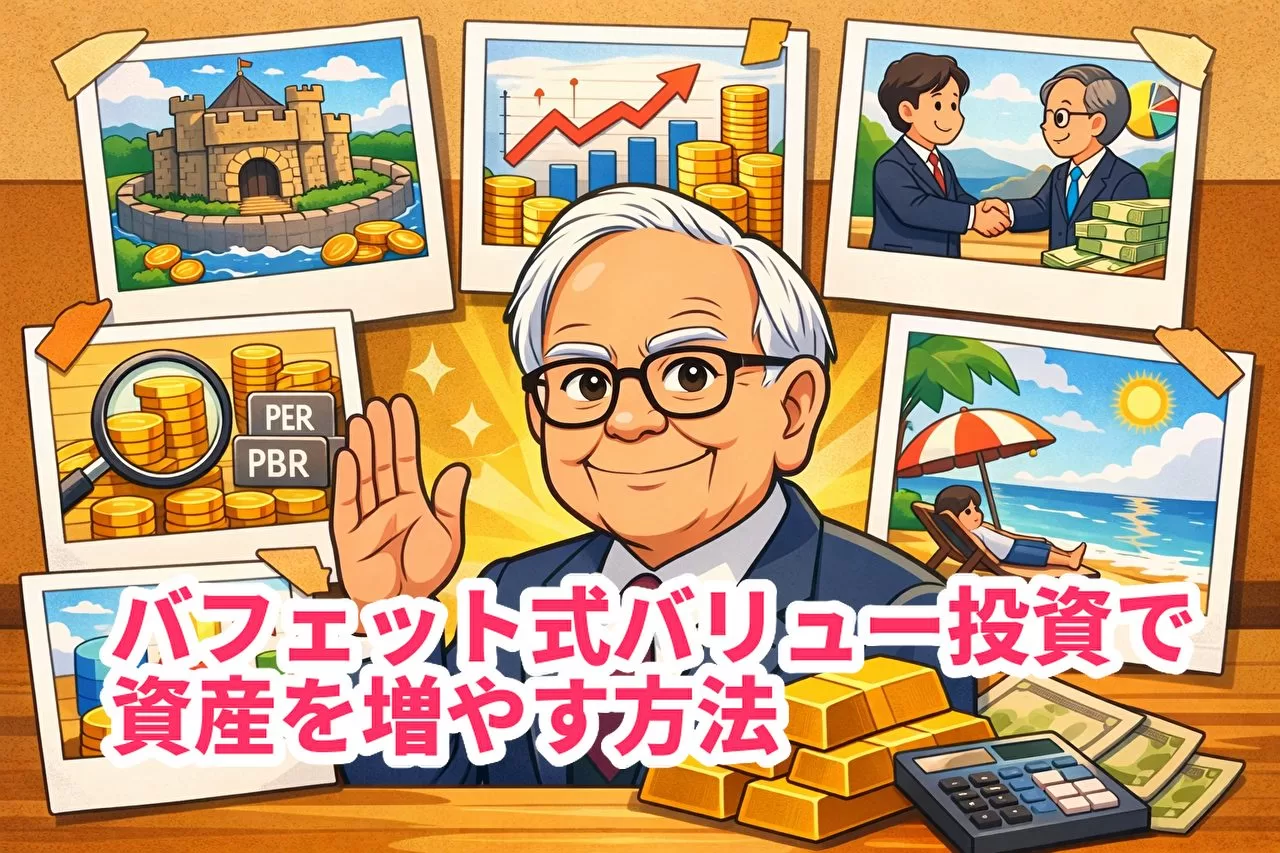 バフェット式バリュー投資で資産を増やす方法｜短期売買との決定的な差