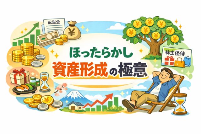 連続増配＋長期優遇で狙う！日本株で「ほったらかし資産形成」の極意